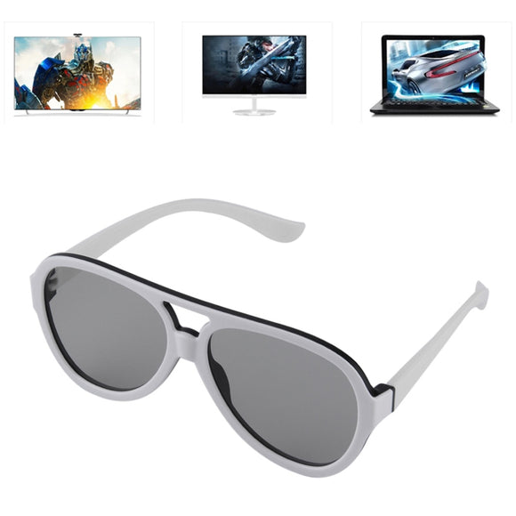 Passive 3D Glasses with Polarized Plastic Lenses for TV Cinema Movie Fashion