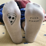 East Knitting ST11 Pizza Pleas Funny Unisex Christmas Socks Cotton Women And Man Pizza Socks