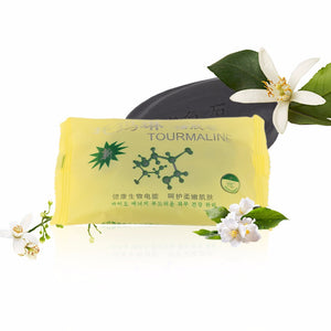 Tourmaline Bamboo Active Energy Soap Charcoal Energy Soap Concentrated Sulfur Soap For Face & Body Beauty Healthy