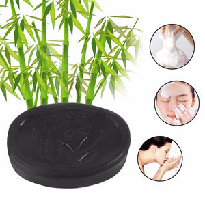 70G Black Bamboo Charcoal Whitening Handmade Soap Facial Skin Care Acne Treatment Oil Control Whitening Facial Soap