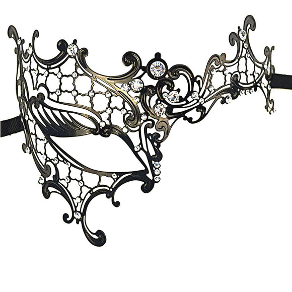 Sexy Rhinestone Half Face Eye Mask Masquerade Venetian for Fancy Costume Party masque venitien masks for sale