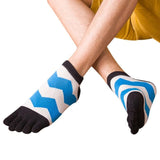 Patchwork breathable color stripes socks