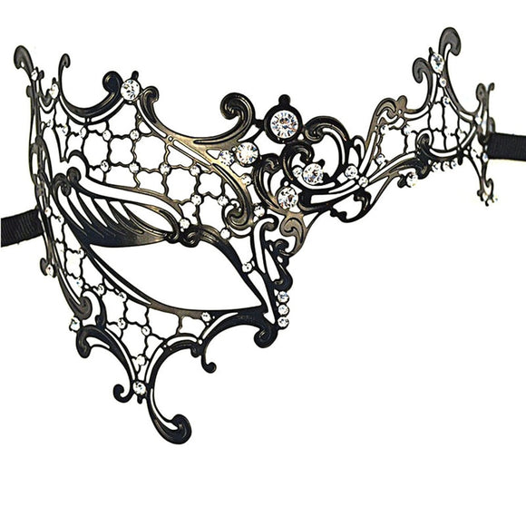 2016 Sexy Rhinestone Half Face Eye Mask Masquerade Venetian masks for Christmas&Halloween Fancy party ball