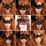 Beautiful Lady Black Eye Mask Sexy Lace Floral Eye Mask Venetian Masquerade Fancy Party Prom Dress Accessories for Halloween