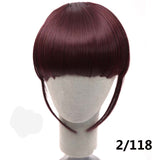 SHANGKE Short Fringe Blonde Clip In Hair Bangs Hairpiece Heat Resistant Fake Bangs Hair Piece Natural Clip In Hair Extensions