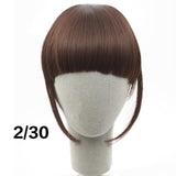 SHANGKE Short Fringe Blonde Clip In Hair Bangs Hairpiece Heat Resistant Fake Bangs Hair Piece Natural Clip In Hair Extensions