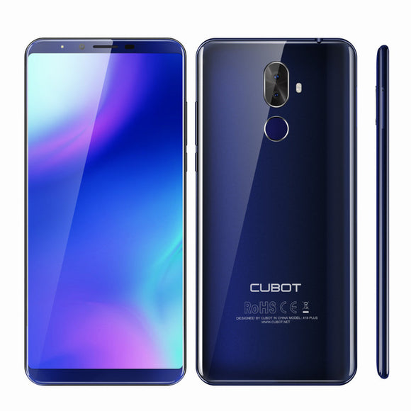 Cubot X18 Plus 5.99'' Android 8.0 MT6750T Octa core 4GB RAM 64GB ROM Smartphone Dual Camera 4000mAh 4G Fingerprint Mobile Phone