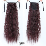 SHANGKE Hair 22'' Long Kinky Curly Ponytail For Women Hair Heat Resistant Synthetic Fake Hair Pieces