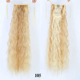 SHANGKE Hair 22'' Long Kinky Curly Ponytail For Women Hair Heat Resistant Synthetic Fake Hair Pieces