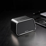 Baseus Portable Bluetooth Speaker Mini Wireless Outdoor Speaker With Mic TF Card Aux Cable U disk Stereo Music Computer Speaker