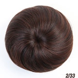 SHANGKE Donut Chignon Bun Clip In Hair Extensions Women Hairstyles Heat Resistant Synthetic Hairpieces