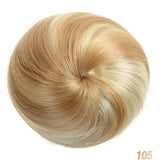 SHANGKE Donut Chignon Bun Clip In Hair Extensions Women Hairstyles Heat Resistant Synthetic Hairpieces