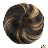 SHANGKE Donut Chignon Bun Clip In Hair Extensions Women Hairstyles Heat Resistant Synthetic Hairpieces