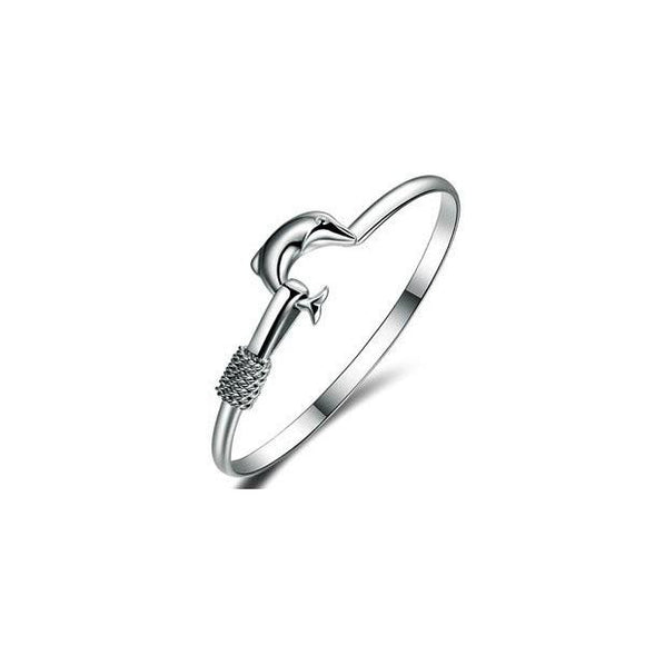 Dolphin Simple Love Bangle