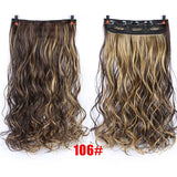 SHANGKE 70cm 5 Clip In Hair Extension Heat Resistant Fake Hairpieces Long Wavy Hairstyles Synthetic Clip In On Hair Extensions