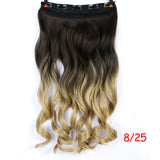 SHANGKE 70cm 5 Clip In Hair Extension Heat Resistant Fake Hairpieces Long Wavy Hairstyles Synthetic Clip In On Hair Extensions