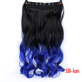 SHANGKE 70cm 5 Clip In Hair Extension Heat Resistant Fake Hairpieces Long Wavy Hairstyles Synthetic Clip In On Hair Extensions