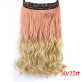 SHANGKE 70cm 5 Clip In Hair Extension Heat Resistant Fake Hairpieces Long Wavy Hairstyles Synthetic Clip In On Hair Extensions