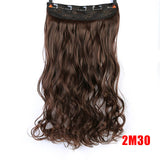 SHANGKE 70cm 5 Clip In Hair Extension Heat Resistant Fake Hairpieces Long Wavy Hairstyles Synthetic Clip In On Hair Extensions