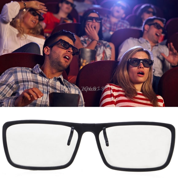 Clip-On Type Circular Passive Polarized 3D Glasses For TV Real 3D Cinema 0.22mm Z17 Drop ship