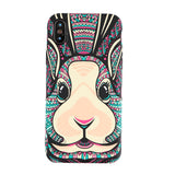 Protective Phone Cover Scratch-resistant Shockproof Rabbit Pattern TPU Soft Phone Case Cover for iPhone