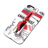 TPU Protective Phone Cover Lipstick Painting Pattern Anti-Scratch Dustproof Shockproof Phone Case Cover for iPhone