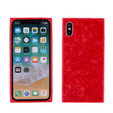 Ultra Slim Protective Phone Cover Scratch-resistant Shockproof Square Pattern Soft TPU Phone Case Cover for iPhone X