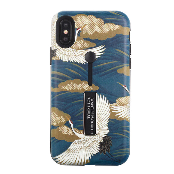 Protective Phone Cover Scratch-resistant Shockproof Wild Goose Pattern TPU Phone Case Cover for iPhone