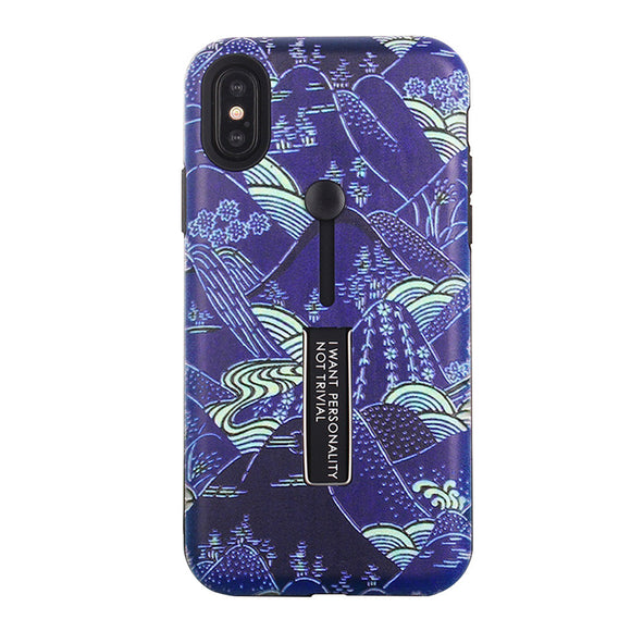 Protective Phone Cover Scratch-resistant Shockproof Peak Pattern TPU Phone Case Cover for iPhone