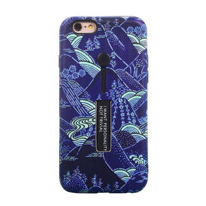 Protective Phone Cover Scratch-resistant Shockproof Peak Pattern TPU Phone Case Cover for iPhone