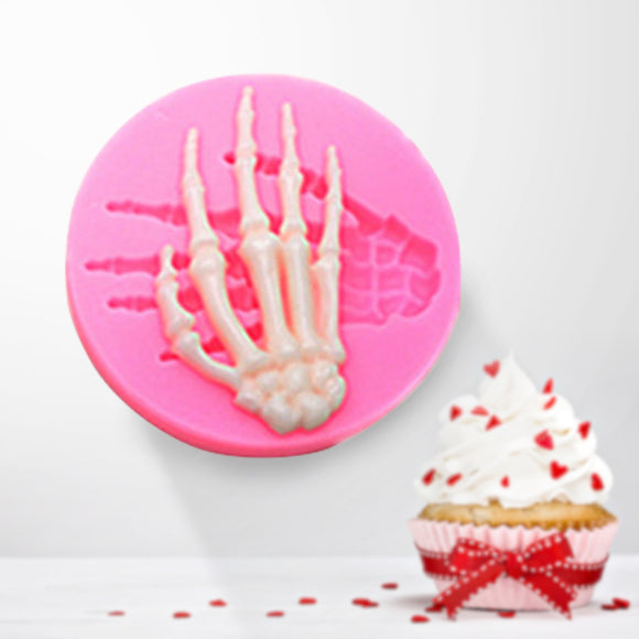 Halloween Skeleton Hands Silicone Fondant Cake Mold