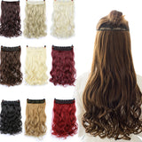 SHANGKE 70cm 5 Clip In Hair Extension Heat Resistant Fake Hairpieces Long Wavy Hairstyles Synthetic Clip In On Hair Extensions