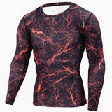 Fitness Men Long Sleeve Clothes Muscle Bodybuilding Blouse Tight-drying Tops