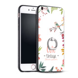 iPhone Protective Case Relief Mobile Phone Case with a Ring Protective Cover