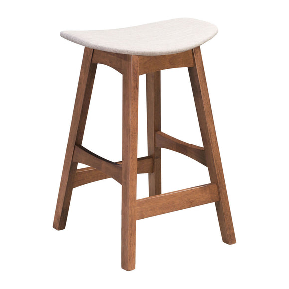 Allen Counter Stool Dove Gray & Walnut (Set of 2)