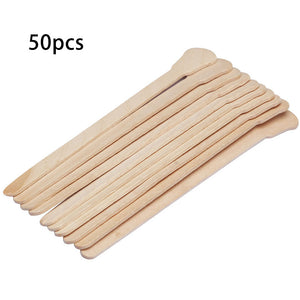 50Pcs/Set Disposable Hair Removal Wax Scraper Spatula Applicator