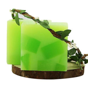 1Pcs 50g Aloe Vera Jelly Essential Oil Soap Face Cleaning Bath Pudding Handmade Soap