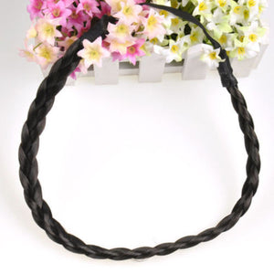 Cute Women Girls Bohemian Headband Braided Plait Hoop Hairband Hair Extensions Hairpieces