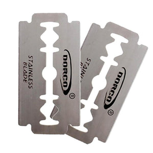 10pcs Fashion Exquisite Stainless Steel Double sided Manual Razor Blade