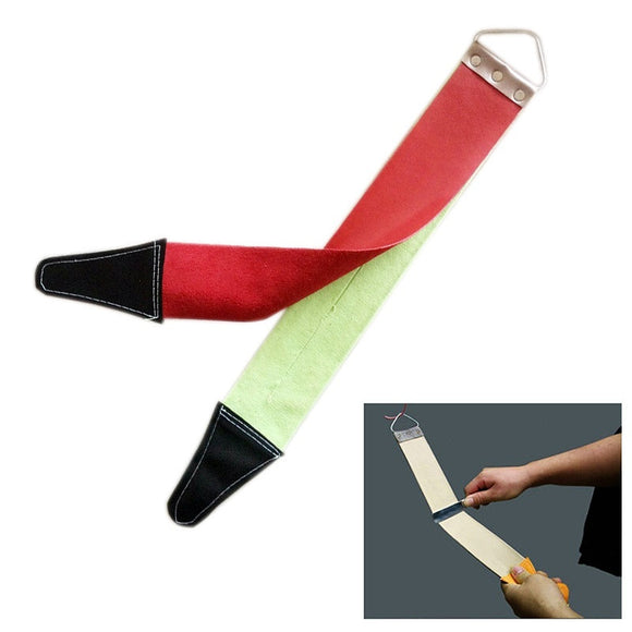 1 pcs Canvas Leather Strop Sharpening for Barber Open Straight Razor Sharpening Shave